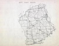 Scott County, Kelso, Sylvania, Moreland, Commerce, Tywapitty, Richland, Missouri State Atlas 1940c